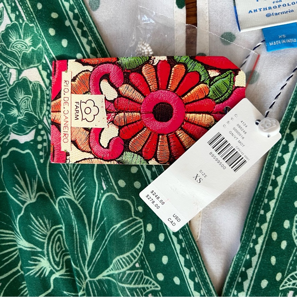 Farm Rio for Anthropologie NWT XS jumpsuit - Picture 8 of 15